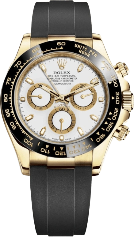 Rolex,Daytona 40mm,40mm,Ceramic,Yellow Gold,White,Automatic,Chronograph,Column Wheel,116518LN,116518LN-0041