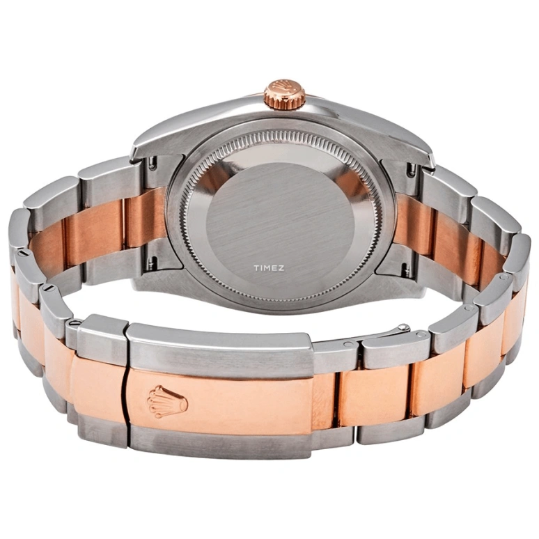 Rolex,Datejust 36 36mm,36mm,Rose Gold,Stainless Steel,Black,Automatic,Day,48hours,116201,116201-0087