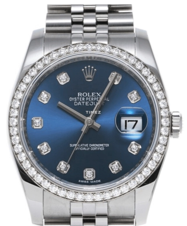 Rolex,Datejust 36 36mm,36mm,Oystersteel,White Gold,Blue,Automatic,Day,48hours,116244,116244-0010