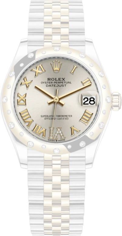 Rolex,Datejust 31 31mm,31mm,Yellow Gold,Stainless Steel,Silver,Automatic,Day,55hours,278343RBR,278343RBR-0004