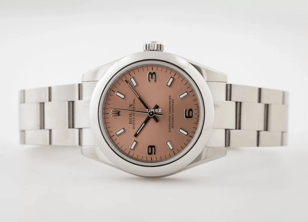 Rolex,Oyster Perpetual 31mm,31mm,Stainless Steel,Pink,Automatic,48hours,In-house Caliber,177200,177200-Pink