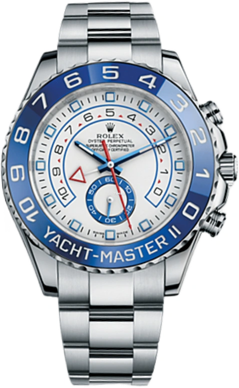 Rolex,Yacht-Master 44mm,44mm,Stainless Steel,White,Automatic,Countdown,Chronograph,Day,116680,116680-0001