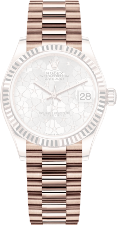 Rolex,Datejust 31 31mm,31mm,Rose Gold,Silver,Automatic,Day,55hours,278275,278275-0045