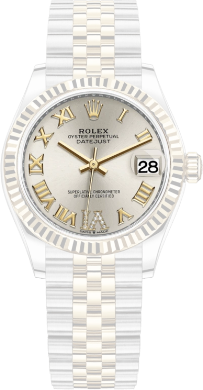 Rolex,Datejust 31 31mm,31mm,Yellow Gold,Stainless Steel,Silver,Automatic,Day,55hours,278273,278273-0004