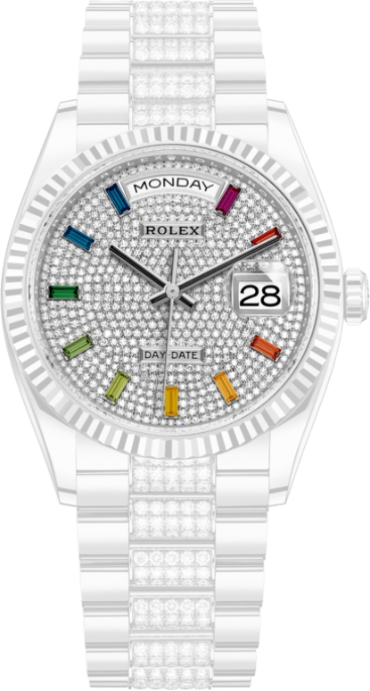 Rolex,Day-Date 36 36mm,36mm,White Gold,Automatic,Date,Day,128239,128239-0027
