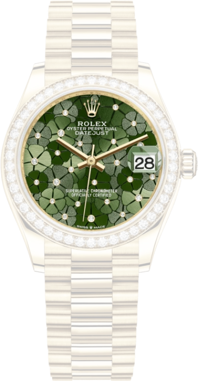 Rolex,Datejust 31 31mm,31mm,Rose Gold,Green,Automatic,Day,55hours,278288RBR,278288RBR-0038