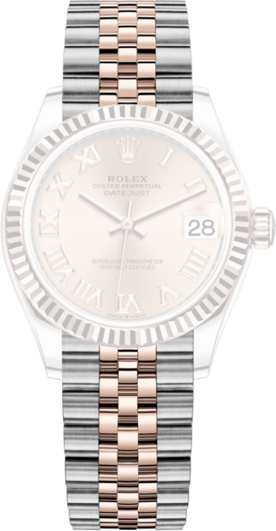 Rolex,Datejust 31 31mm,31mm,Rose Gold,Stainless Steel,Rose Gold,Automatic,Day,55hours,278271,278271-0006