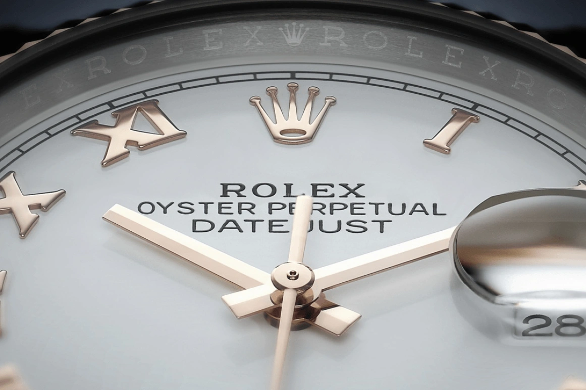 Rolex,Datejust 36 36mm,36mm,Rose Gold,Stainless Steel,White,Automatic,Day,70hours,126231,126231-0016
