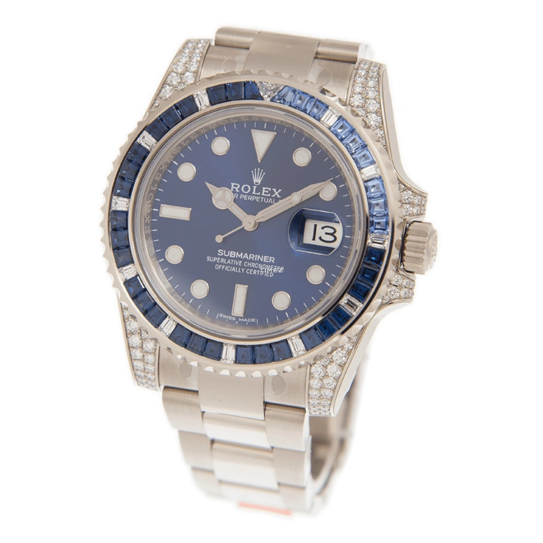 Rolex,Submariner 40mm,40mm,White Gold,Blue,Automatic,48hours,In-house Caliber,116659 SABR