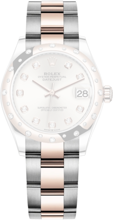 Rolex,Datejust 31 31mm,31mm,Rose Gold,Stainless Steel,Silver,Automatic,Day,55hours,278341RBR,278341RBR-0015