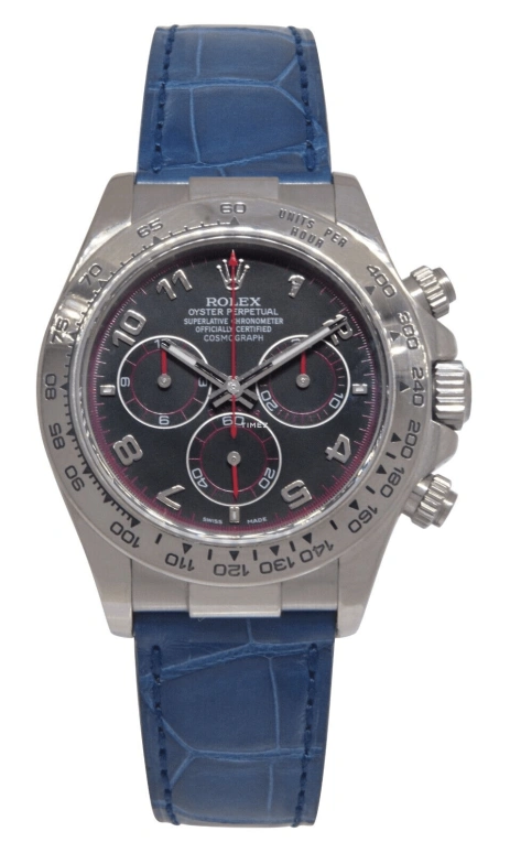 Rolex,Daytona 40mm,40mm,White Gold,Grey,Automatic,Chronograph,72hours,116519,116519-0163