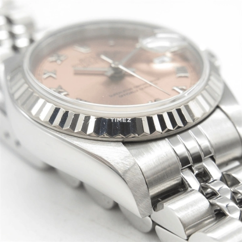 Rolex,Lady-Datejust 26mm,26mm,Stainless Steel,White Gold,Pink,Automatic,Day,42hours,69174 Pink