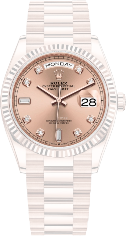 Rolex,Day-Date 36 36mm,36mm,Rose Gold,Pink,Automatic,Date,Day,128235,128235-0009