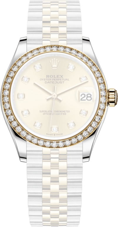 Rolex,Datejust 31 31mm,31mm,Yellow Gold,Stainless Steel,Champagne,Automatic,Day,55hours,278383RBR,278383RBR-0026