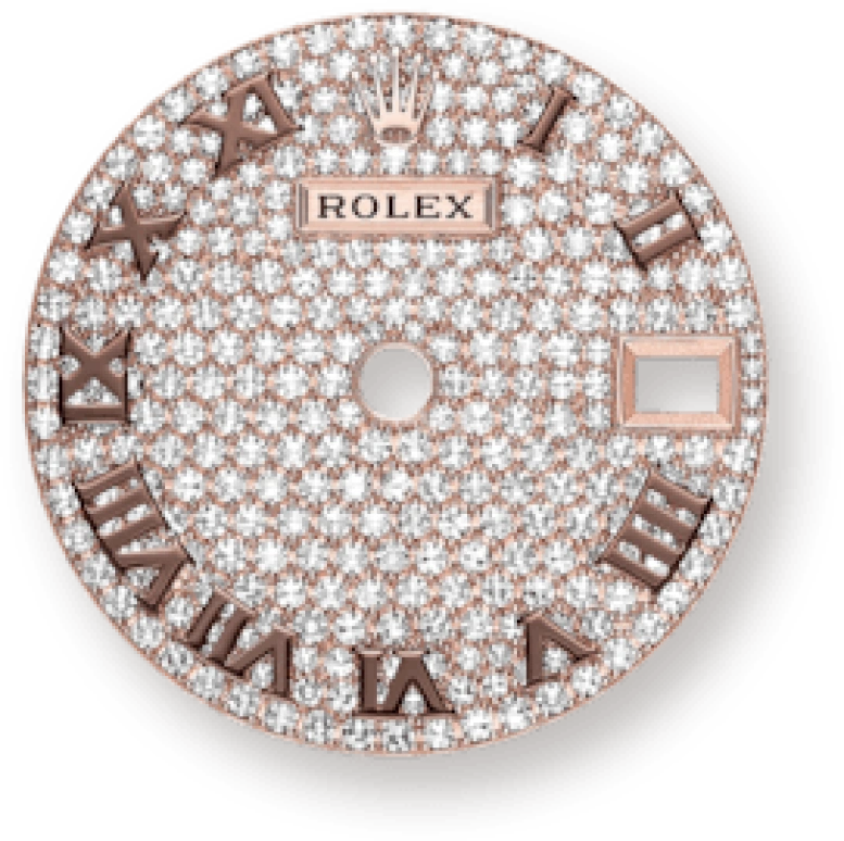 Rolex,Lady-Datejust 28mm,28mm,Rose Gold,Silver,Rose Gold,Automatic,Day,55hours,279175,279175-0023