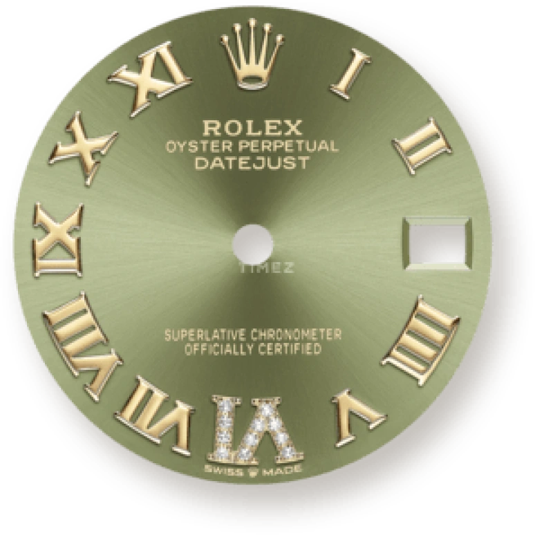 Rolex,Datejust 31 31mm,31mm,Yellow Gold,Stainless Steel,Green,Automatic,Day,55hours,278343RBR,278343RBR-0015