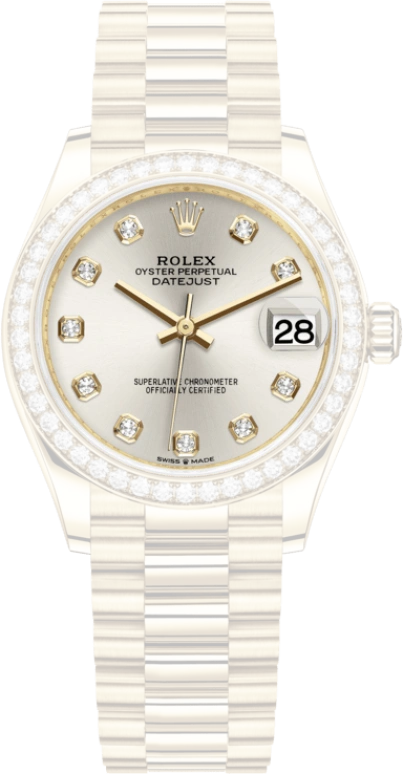 Rolex,Datejust 31 31mm,31mm,Yellow Gold,Silver,Automatic,Day,55hours,278288RBR,278288RBR-0028