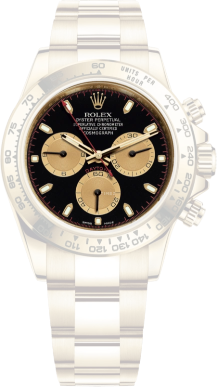 Rolex,Daytona 40mm,40mm,Yellow Gold,Black,Automatic,Chronograph,Column Wheel,116508,116508-0009
