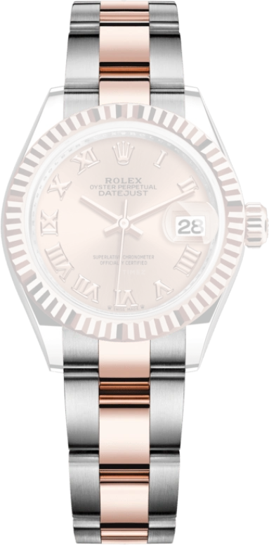Rolex,Lady-Datejust 28mm,28mm,Rose Gold,Stainless Steel,Pink,Rose Gold,Automatic,Day,55hours,279171,279171-0026