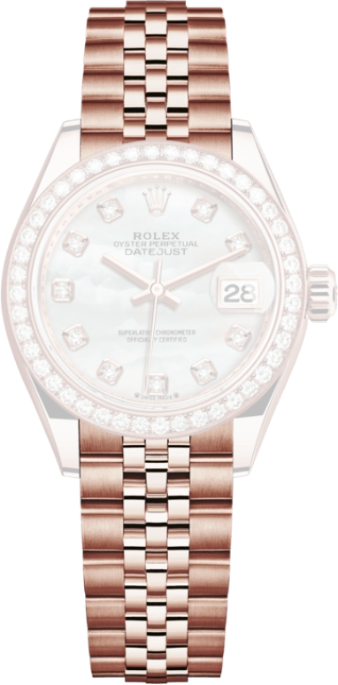 Rolex,Lady-Datejust 28mm,28mm,Everose Gold,White,Automatic,Day,55hours,279135RBR,279135RBR-0019