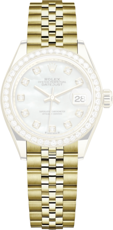 Rolex,Lady-Datejust 28mm,28mm,Yellow Gold,White,Automatic,Day,55hours,279138RBR,279138RBR-0016