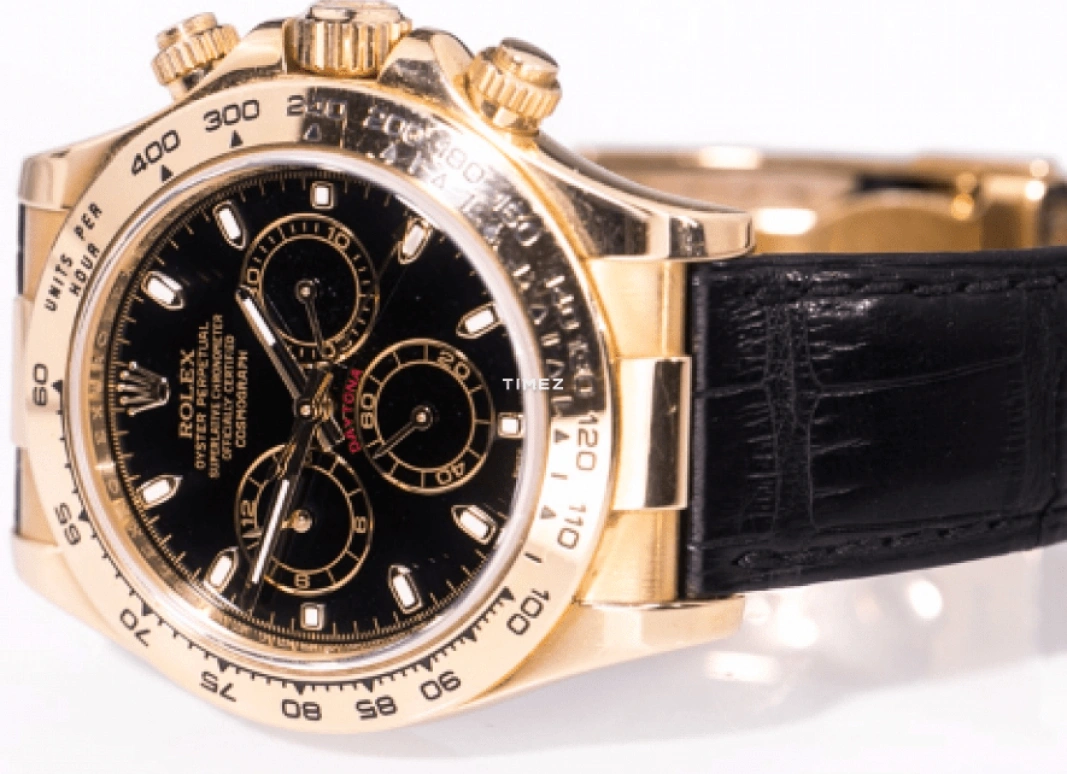 Rolex,Daytona 40mm,40mm,Yellow Gold,Black,Automatic,Chronograph,72hours,116518,116518-BLKSBK