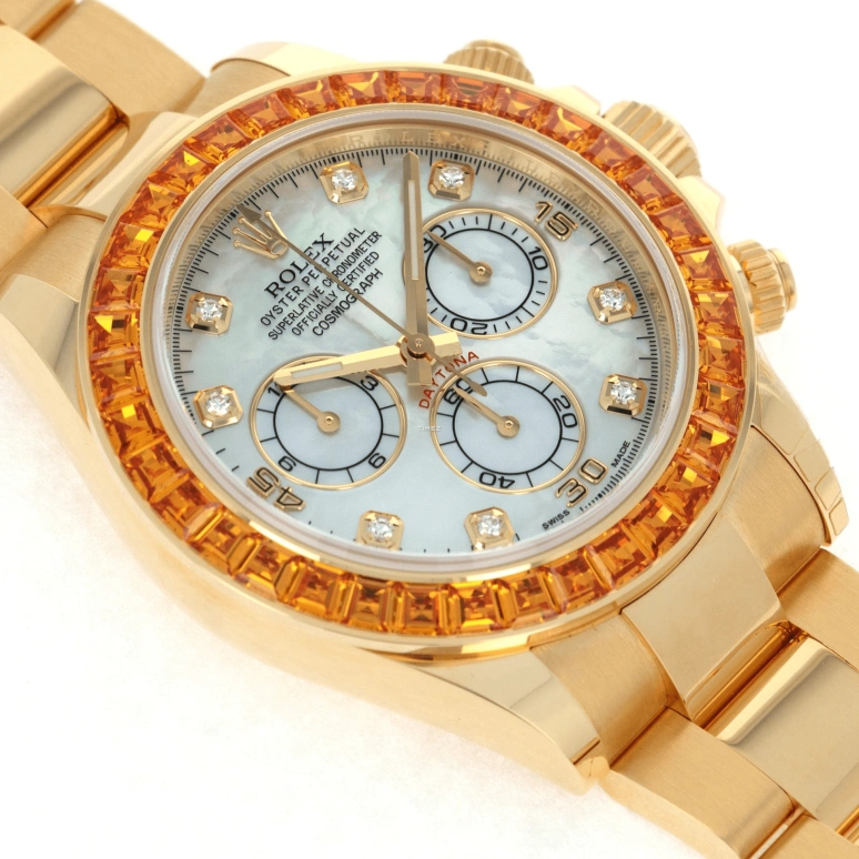 Rolex,Daytona 40mm,40mm,Yellow Gold,White,Automatic,Chronograph,72hours,Tom Terrific,Comeback Kid,Tom Brady,Drake,116578SACO