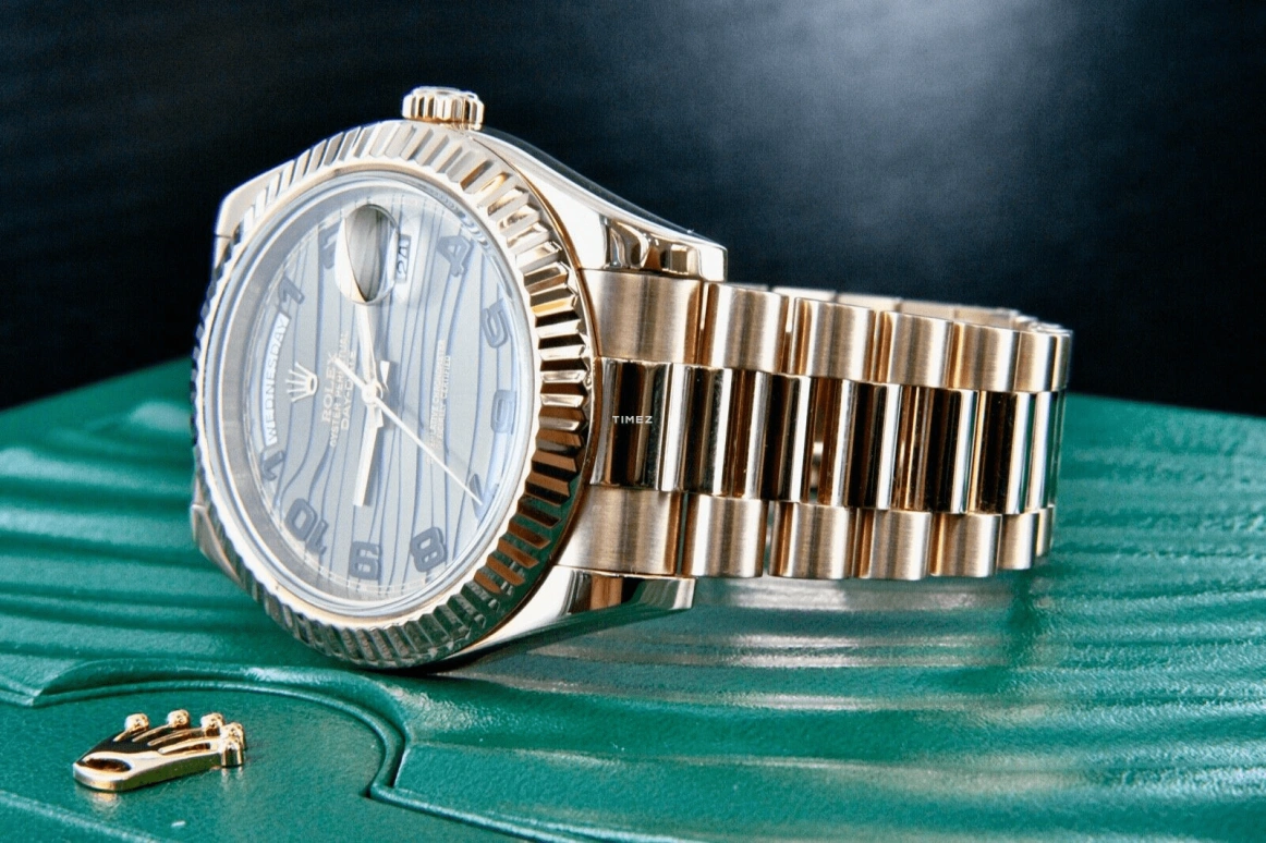 Rolex,Day-Date 36 41mm,41mm,Rose Gold,Coffee,Automatic,Date,Day,218235,218235-83215A-01