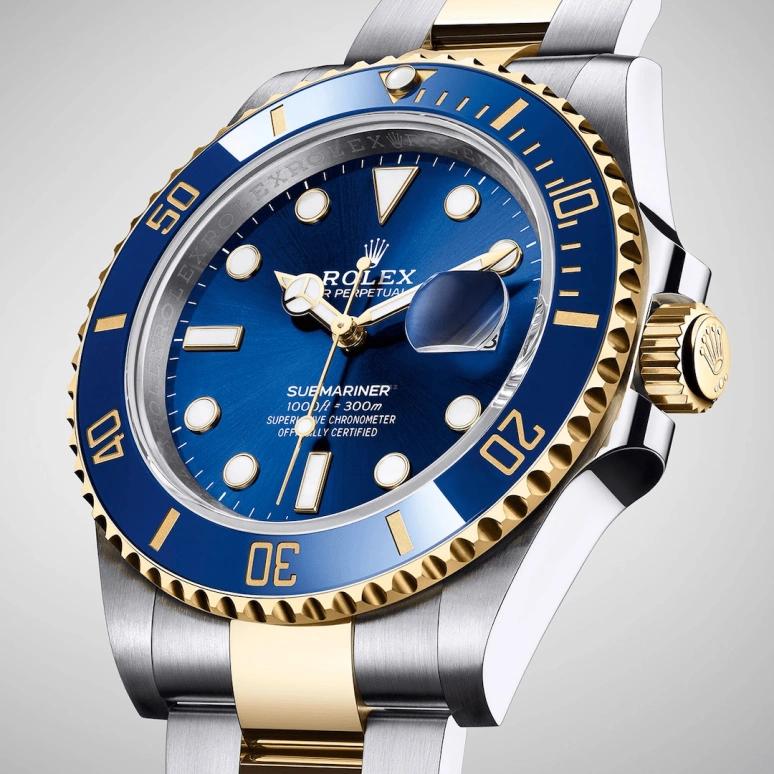 Rolex,Submariner 41mm,41mm,Yellow Gold,Oystersteel,Blue,Automatic,Day,70hours,126613LB,126613LB-0002