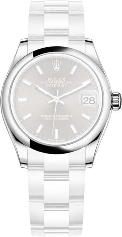 Rolex,Datejust 31 31mm,31mm,Stainless Steel,Grey,Automatic,Day,55hours,278240,278240-0009