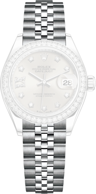 Rolex,Lady-Datejust 28mm,28mm,White Gold,Oystersteel,Silver,Automatic,Day,55hours,279384RBR,279384RBR-0021