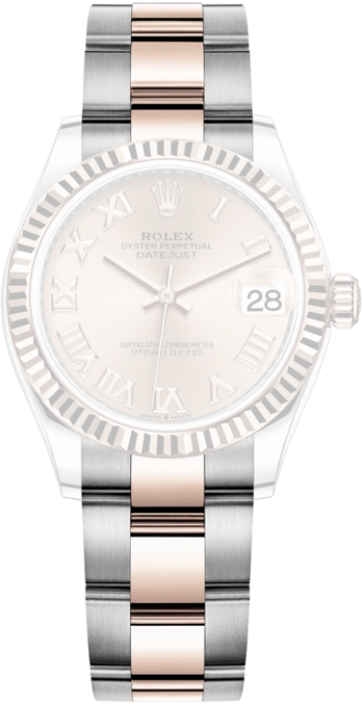 Rolex,Datejust 31 31mm,31mm,Rose Gold,Stainless Steel,Rose,Automatic,Day,55hours,278271,278271-0005