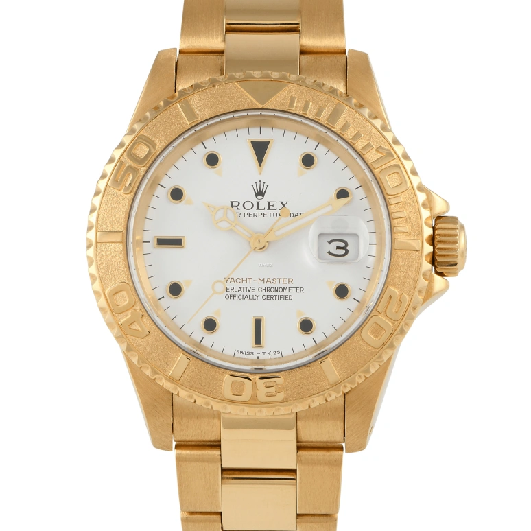 Rolex,Yacht-Master 40mm,40mm,Yellow Gold,White,Automatic,Day,48hours,David Beckham,16628,16628-0001