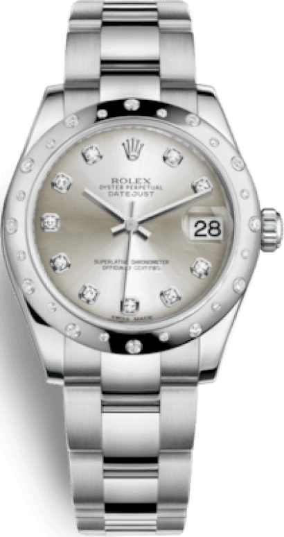 Rolex,Datejust 31 31mm,31mm,White Gold,Stainless Steel,Silver,Automatic,Day,48hours,178344,178344-0032