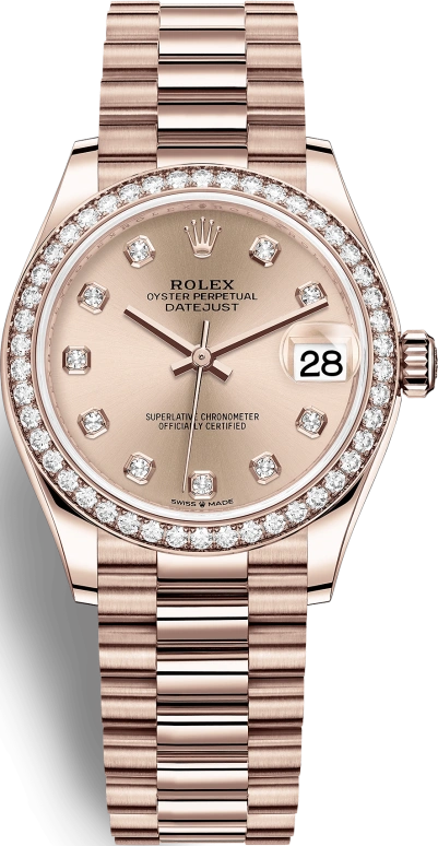 Rolex,Datejust 31 31mm,31mm,Rose Gold,Rose,Automatic,Day,55hours,278285RBR,278285RBR-0025