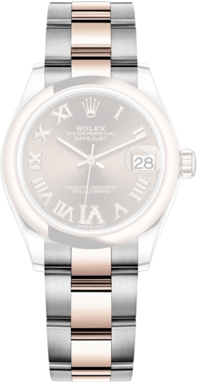 Rolex,Datejust 31 31mm,31mm,Rose Gold,Stainless Steel,Brown,Automatic,Day,55hours,278241,278241-0003