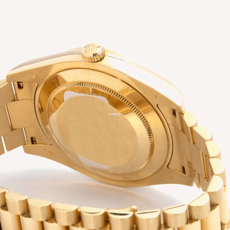 Rolex,Day-Date II 41mm,41mm,Yellow Gold,Gold,Automatic,48hours,In-house Caliber,218238 Ruby