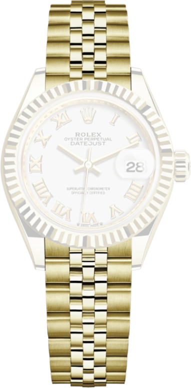 Rolex,Lady-Datejust 28mm,28mm,Yellow Gold,White,Automatic,Day,55hours,279178,279178-0030