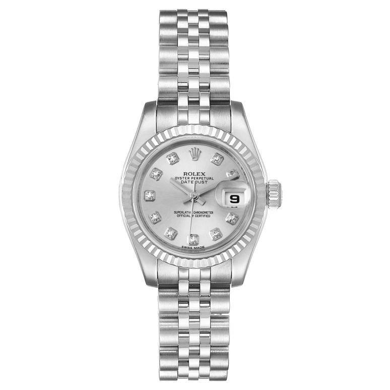 Rolex,Lady-Datejust 26mm,26mm,Stainless Steel,Silver,Automatic,Day,48hours,179174,179174-Silver