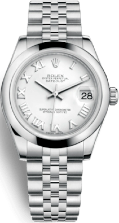Rolex,Datejust 31 31mm,31mm,Stainless Steel,White,Automatic,Day,48hours,178240,178240-0038
