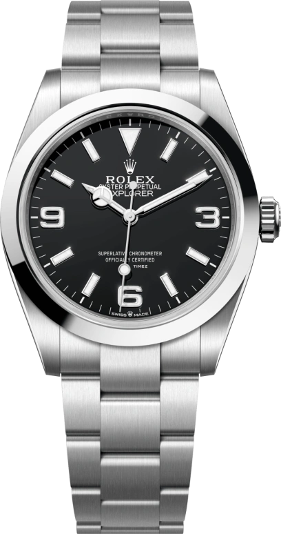 Rolex,Explorer 40mm,40mm,Oystersteel,Black,Automatic,70hours,In-house Caliber,224270,224270-0001