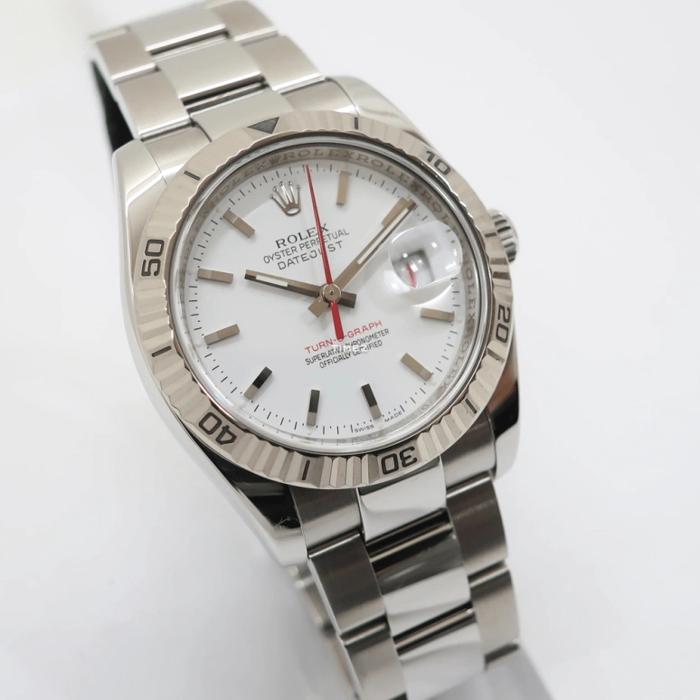 Rolex,Datejust 36 36mm,36mm,Stainless Steel,White Gold,White,Automatic,Day,48hours,116264,116264-0001