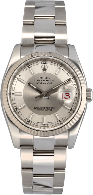 Rolex Datejust 36 116234 Silver Tuxedo Oyster