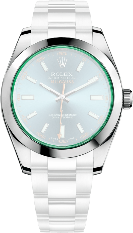 Rolex,Milgauss 40mm,40mm,Stainless Steel,Blue,Automatic,48hours,In-house Caliber,116400GV,116400GV-0002