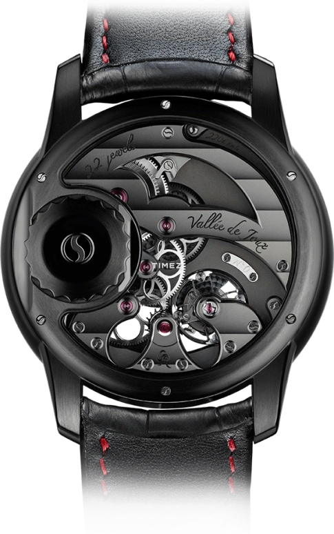 Romain Gauthier,Prestige HMS 43mm,43mm,Titanium,Black,Handwound,Power Reserve Indicator,60hours,MON00081