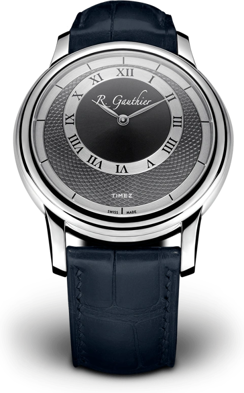Romain Gauthier,Prestige HM 41mm,41mm,Platinum,Silver,Black,Handwound,60hours,In-house Caliber,MON00004