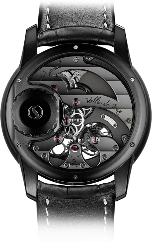 Romain Gauthier,Prestige HMS 43mm,43mm,Titanium,Black,Handwound,Power Reserve Indicator,60hours,MON00080