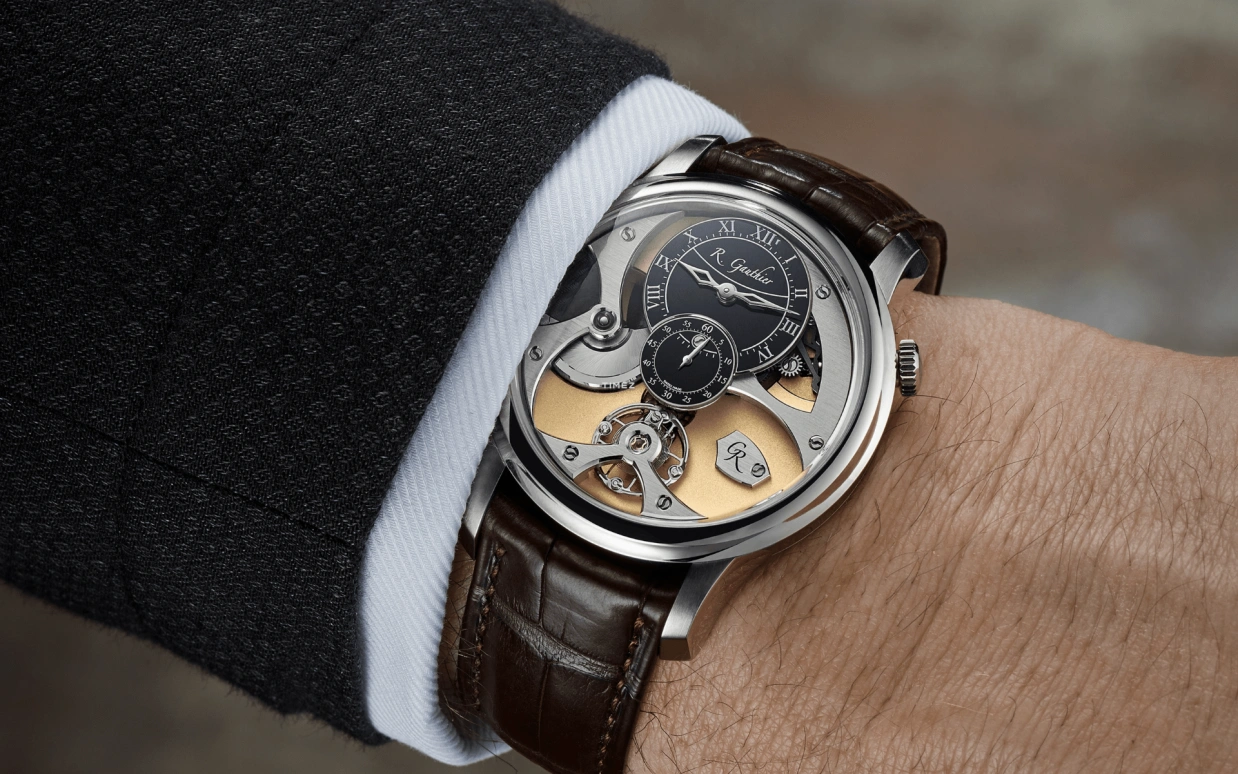 Romain Gauthier,Heritage 39.50mm,39.50mm,White Gold,Black,Beige,Automatic,80hours,In-house Caliber,MON00370