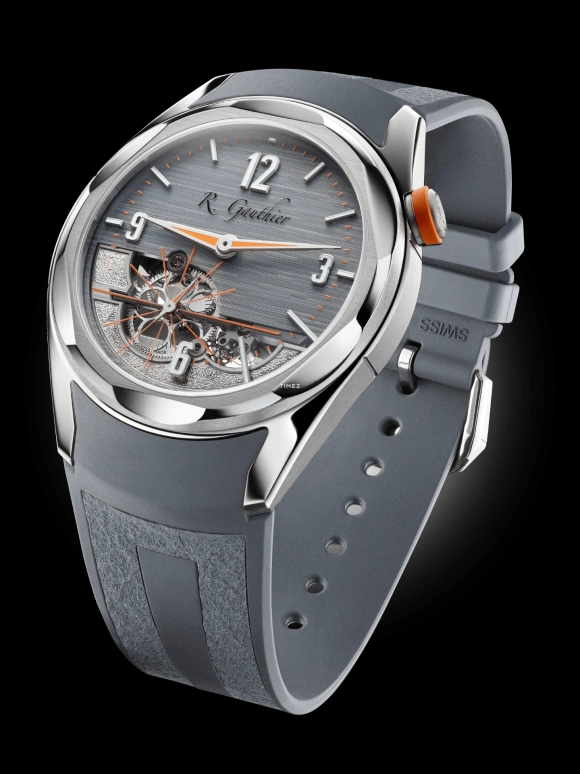 Romain Gauthier,C by Romain Gauthier 41mm,41mm,Titanium,Grey,Silver,Handwound,60hours,In-house Caliber,MON00560