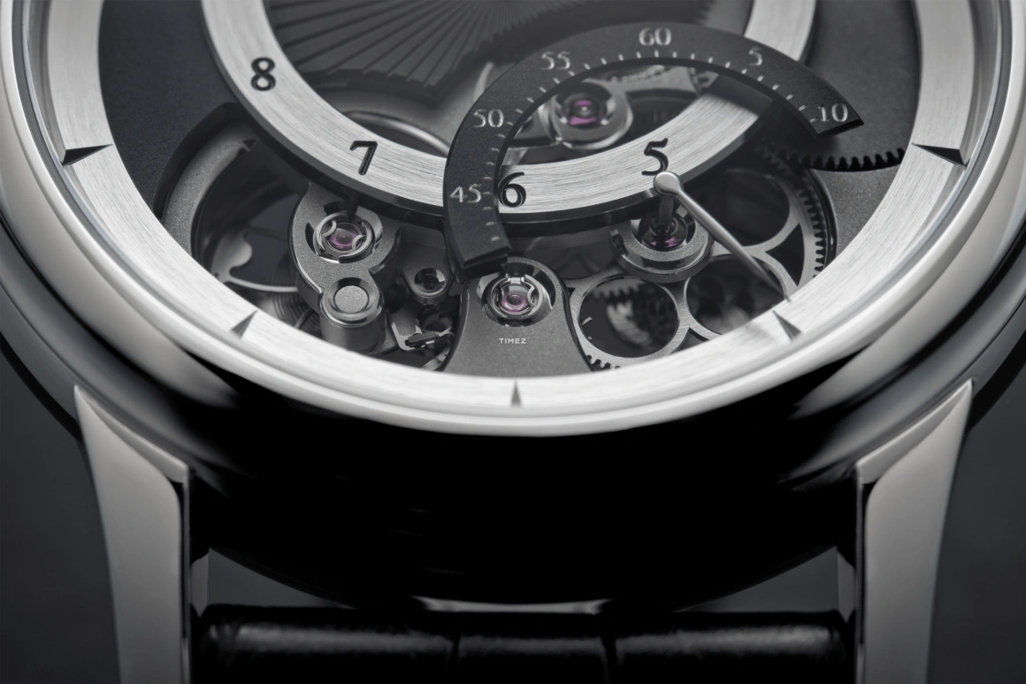 Romain Gauthier,Prestige HMS 41mm,41mm,Platinum,Black,Silver,Handwound,Power Reserve Indicator,60hours,MON00010